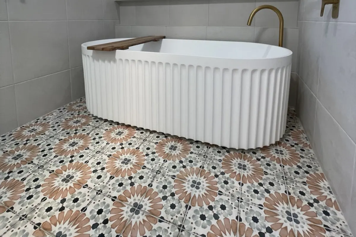 Custom designed bathroom, Canberra home